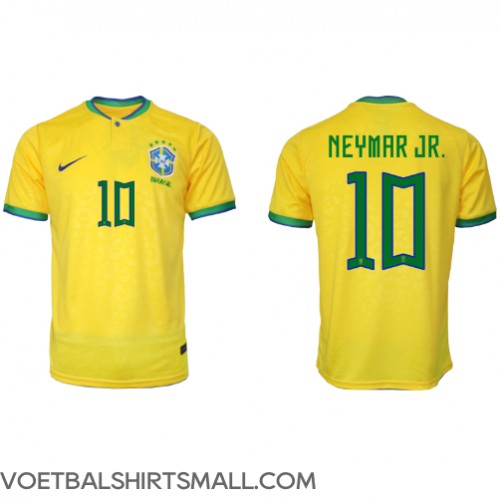 Brazilië Neymar Jr #10 Voetbalkleding Thuisshirt WK 2022 Korte Mouwen